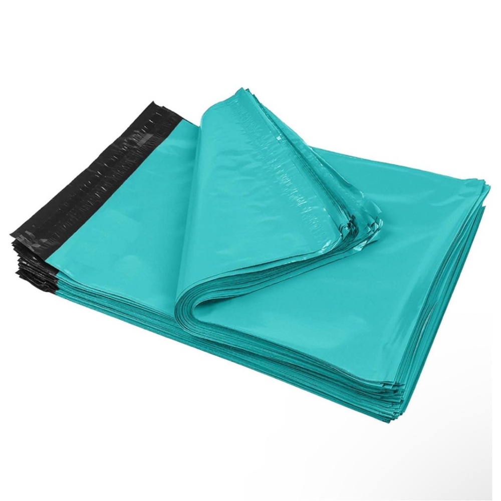 Set of 25 Teal 10x13 Polymailers